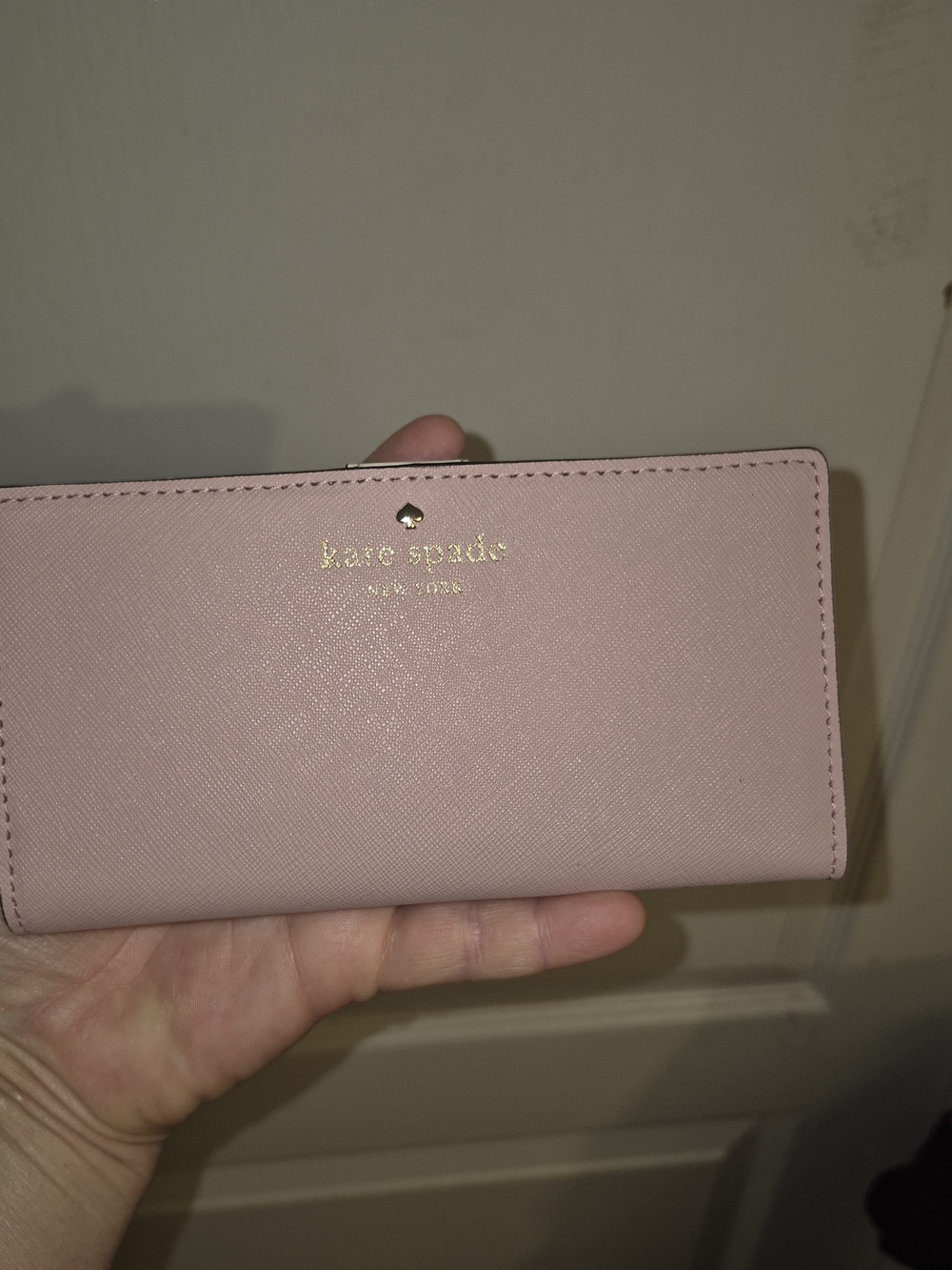 Kate Spade New York Pink Saffiano Leather Wallet